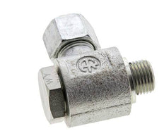 10S & M16x1,5 Verzinkter Stahl Drehgelenk-Schneidfitting mit Außengewinde 400 bar NBRO-Ring Drehbar ISO 8434-1