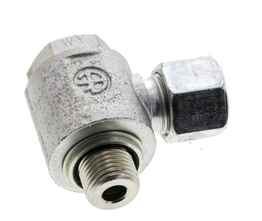 10S & M16x1,5 Verzinkter Stahl Drehgelenk-Schneidfitting mit Außengewinde 400 bar NBRO-Ring Drehbar ISO 8434-1