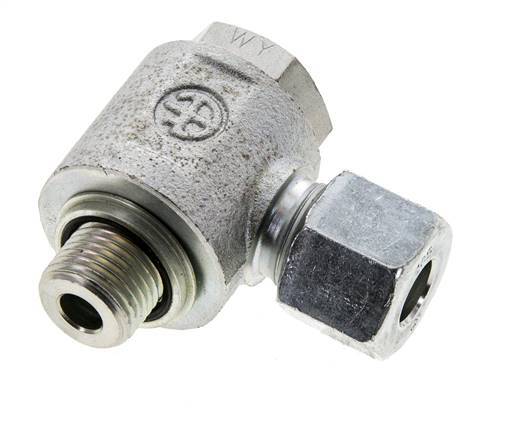 10S & M16x1,5 Verzinkter Stahl Drehgelenk-Schneidfitting mit Außengewinde 400 bar NBRO-Ring Drehbar ISO 8434-1