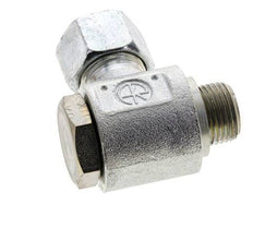 12S & M18x1,5 Verzinkter Stahl Drehgelenk-Schneidfitting mit Außengewinde 400 bar NBRO-Ring Drehbar ISO 8434-1