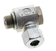 12S & M18x1,5 Verzinkter Stahl Drehgelenk-Schneidfitting mit Außengewinde 400 bar NBRO-Ring Drehbar ISO 8434-1