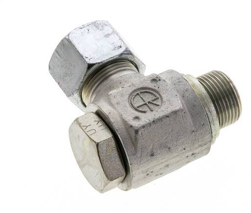16S & M22x1,5 Verzinkter Stahl Drehgelenk-Schneidfitting mit Außengewinde 400 bar NBRO-Ring Drehbar ISO 8434-1
