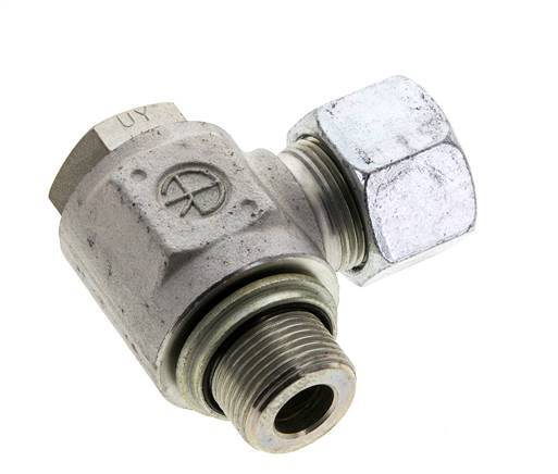 16S & M22x1,5 Verzinkter Stahl Drehgelenk-Schneidfitting mit Außengewinde 400 bar NBRO-Ring Drehbar ISO 8434-1