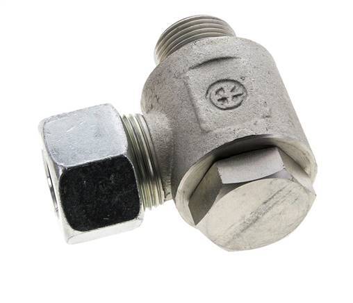 20S & M27x2 Verzinkter Stahl Drehgelenk-Schneidfitting mit Außengewinde 400 bar NBRO-Ring Drehbar ISO 8434-1