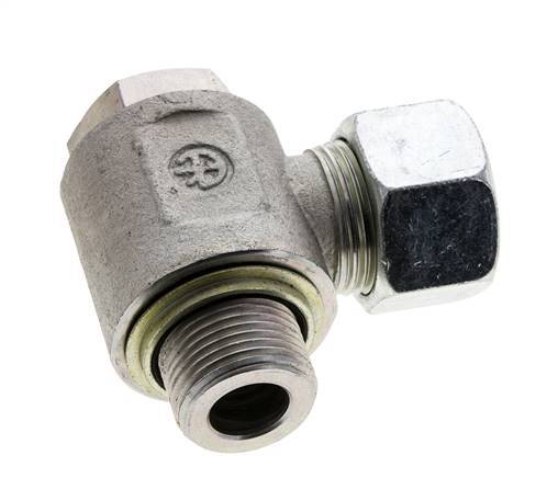 20S & M27x2 Verzinkter Stahl Drehgelenk-Schneidfitting mit Außengewinde 400 bar NBRO-Ring Drehbar ISO 8434-1