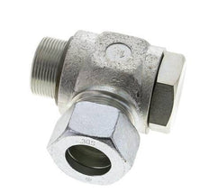 30S & M42x2 Zink plated Steel Swivel Joint Cutting Fitting with Male Threads 250 bar NBRO-ring Rotatable ISO 8434-1