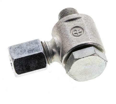 6L & G1/8'' Verzinkter Stahl-Drehgelenk-Schneidfitting mit Außengewinde 315 bar NBRO-Ring Drehbar ISO 8434-1