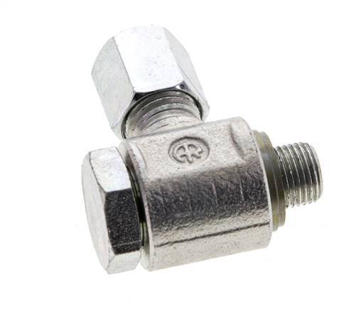 6L & G1/8'' Verzinkter Stahl-Drehgelenk-Schneidfitting mit Außengewinde 315 bar NBRO-Ring Drehbar ISO 8434-1