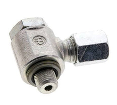 6L & G1/8'' Verzinkter Stahl-Drehgelenk-Schneidfitting mit Außengewinde 315 bar NBRO-Ring Drehbar ISO 8434-1