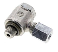 6L & G1/8'' Verzinkter Stahl-Drehgelenk-Schneidfitting mit Außengewinde 315 bar NBRO-Ring Drehbar ISO 8434-1