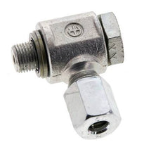 6L & G1/8'' Verzinkter Stahl-Drehgelenk-Schneidfitting mit Außengewinde 315 bar NBRO-Ring Drehbar ISO 8434-1