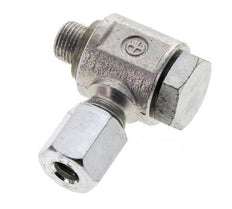 6L & G1/8'' Verzinkter Stahl-Drehgelenk-Schneidfitting mit Außengewinde 315 bar NBRO-Ring Drehbar ISO 8434-1