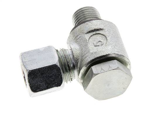 10L & G1/4'' Verzinkter Stahl-Drehgelenk-Schneidfitting mit Außengewinde 315 bar NBRO-Ring Drehbar ISO 8434-1