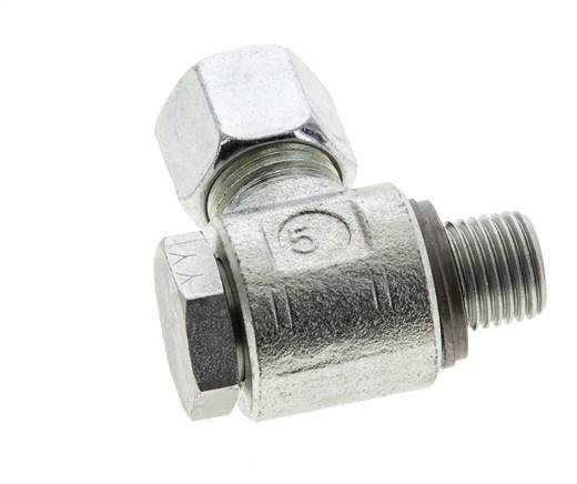 10L & G1/4'' Verzinkter Stahl-Drehgelenk-Schneidfitting mit Außengewinde 315 bar NBRO-Ring Drehbar ISO 8434-1