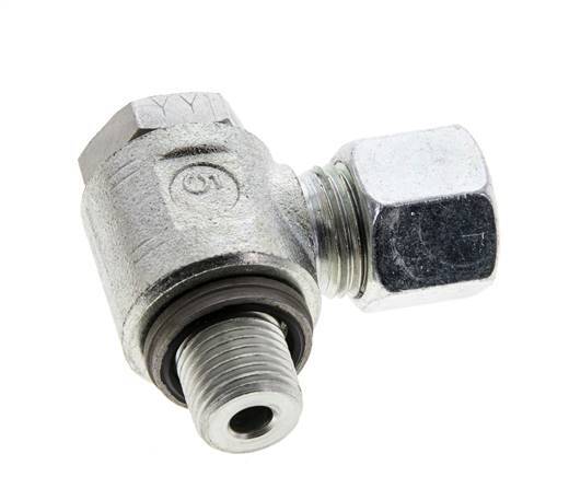 10L & G1/4'' Verzinkter Stahl-Drehgelenk-Schneidfitting mit Außengewinde 315 bar NBRO-Ring Drehbar ISO 8434-1