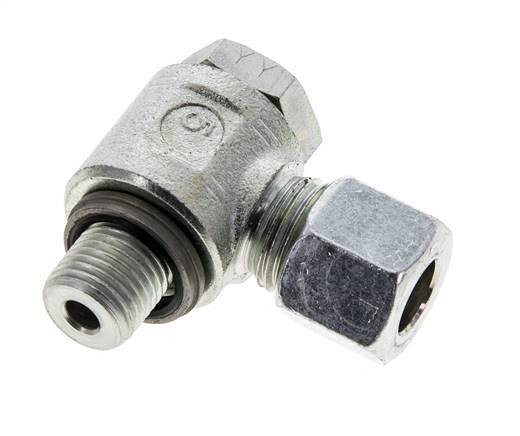 10L & G1/4'' Verzinkter Stahl-Drehgelenk-Schneidfitting mit Außengewinde 315 bar NBRO-Ring Drehbar ISO 8434-1