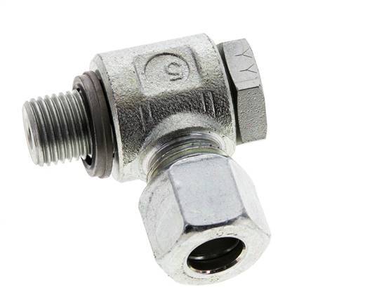 10L & G1/4'' Verzinkter Stahl-Drehgelenk-Schneidfitting mit Außengewinde 315 bar NBRO-Ring Drehbar ISO 8434-1