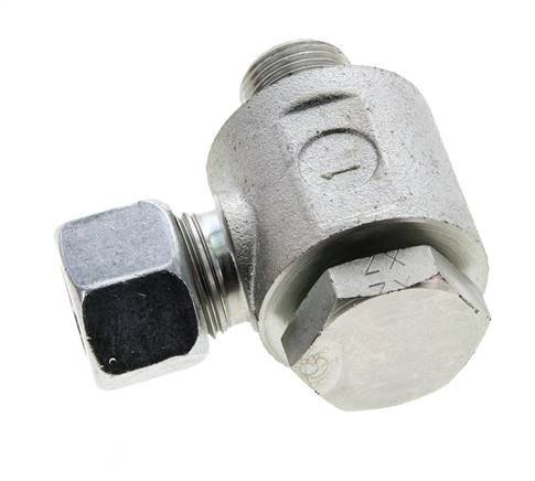 12L & G3/8'' Verzinkter Stahl-Drehgelenk-Schneidfitting mit Außengewinde 315 bar NBRO-Ring Drehbar ISO 8434-1