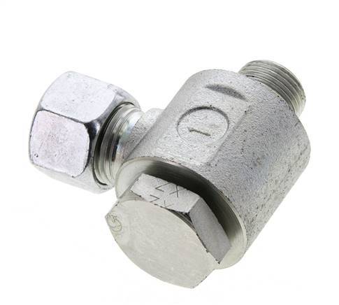 12L & G3/8'' Verzinkter Stahl-Drehgelenk-Schneidfitting mit Außengewinde 315 bar NBRO-Ring Drehbar ISO 8434-1