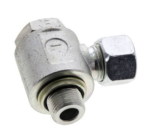 12L & G3/8'' Verzinkter Stahl-Drehgelenk-Schneidfitting mit Außengewinde 315 bar NBRO-Ring Drehbar ISO 8434-1