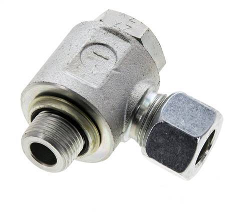 12L & G3/8'' Verzinkter Stahl-Drehgelenk-Schneidfitting mit Außengewinde 315 bar NBRO-Ring Drehbar ISO 8434-1