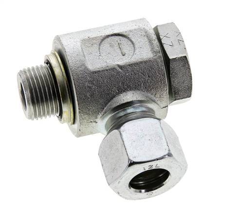 12L & G3/8'' Verzinkter Stahl-Drehgelenk-Schneidfitting mit Außengewinde 315 bar NBRO-Ring Drehbar ISO 8434-1