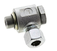 12L & G3/8'' Verzinkter Stahl-Drehgelenk-Schneidfitting mit Außengewinde 315 bar NBRO-Ring Drehbar ISO 8434-1