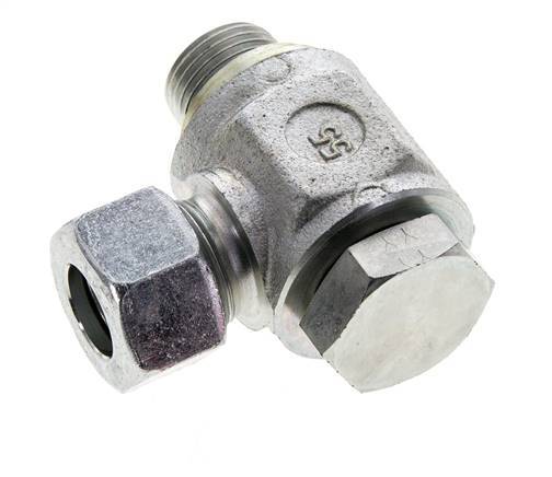 15L & G1/2'' Verzinkter Stahl-Drehgelenk-Schneidfitting mit Außengewinde 315 bar NBRO-Ring Drehbar ISO 8434-1
