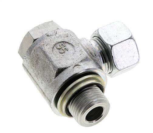 15L & G1/2'' Verzinkter Stahl-Drehgelenk-Schneidfitting mit Außengewinde 315 bar NBRO-Ring Drehbar ISO 8434-1