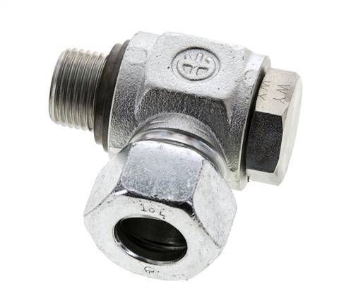 18L & G1/2'' Verzinkter Stahl-Drehgelenk-Schneidfitting mit Außengewinde 315 bar NBRO-Ring Drehbar ISO 8434-1