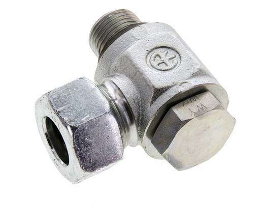 18L & G1/2'' Verzinkter Stahl-Drehgelenk-Schneidfitting mit Außengewinde 315 bar NBRO-Ring Drehbar ISO 8434-1