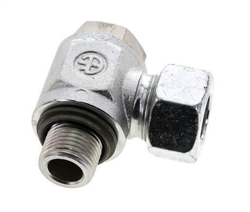 18L & G1/2'' Verzinkter Stahl-Drehgelenk-Schneidfitting mit Außengewinde 315 bar NBRO-Ring Drehbar ISO 8434-1