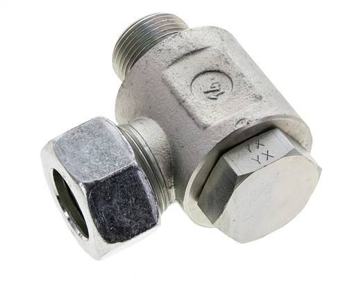 22L & G3/4'' Zink plated Steel Swivel Joint Cutting Fitting with Male Threads 160 bar NBRO-ring Rotatable ISO 8434-1