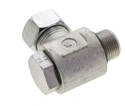 22L & G3/4'' Zink plated Steel Swivel Joint Cutting Fitting with Male Threads 160 bar NBRO-ring Rotatable ISO 8434-1