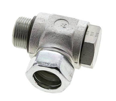 28L & G1'' Verzinkter Stahl-Drehgelenk-Schneidfitting mit Außengewinde 160 bar NBRO-Ring Drehbar ISO 8434-1