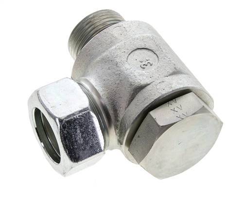 28L & G1'' Verzinkter Stahl-Drehgelenk-Schneidfitting mit Außengewinde 160 bar NBRO-Ring Drehbar ISO 8434-1