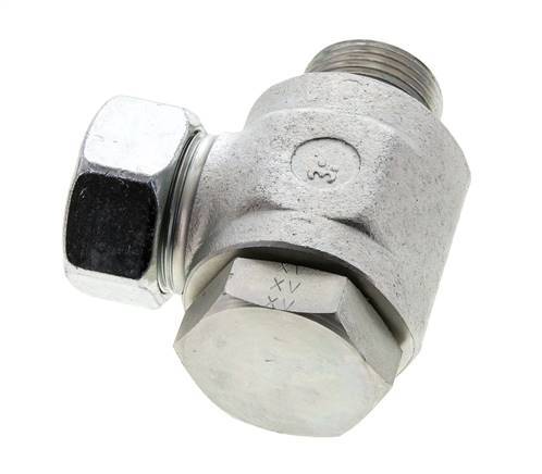 28L & G1'' Verzinkter Stahl-Drehgelenk-Schneidfitting mit Außengewinde 160 bar NBRO-Ring Drehbar ISO 8434-1