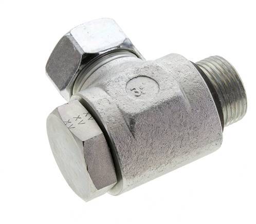28L & G1'' Verzinkter Stahl-Drehgelenk-Schneidfitting mit Außengewinde 160 bar NBRO-Ring Drehbar ISO 8434-1