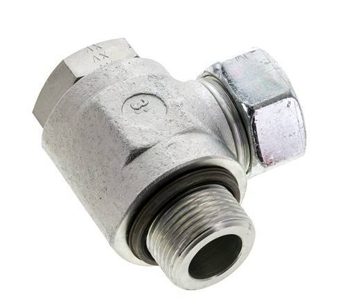28L & G1'' Verzinkter Stahl-Drehgelenk-Schneidfitting mit Außengewinde 160 bar NBRO-Ring Drehbar ISO 8434-1