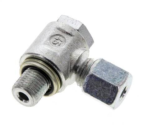 6S & G1/4'' Verzinkter Stahl-Drehgelenk-Schneidfitting mit Außengewinde 400 bar NBRO-Ring Drehbar ISO 8434-1