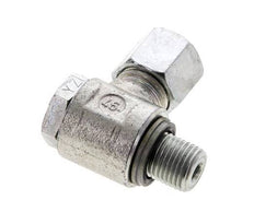 8S & G1/4'' Verzinkter Stahl-Drehgelenk-Schneidfitting mit Außengewinde 400 bar NBRO-Ring Drehbar ISO 8434-1