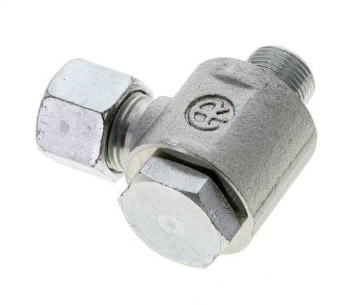 10S & G3/8'' Verzinkter Stahl-Drehgelenk-Schneidfitting mit Außengewinde 400 bar NBRO-Ring Drehbar ISO 8434-1