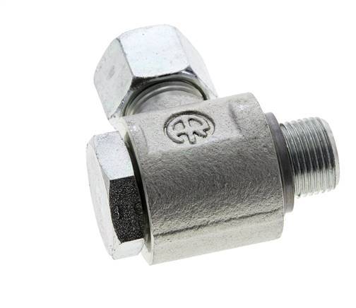 10S & G3/8'' Verzinkter Stahl-Drehgelenk-Schneidfitting mit Außengewinde 400 bar NBRO-Ring Drehbar ISO 8434-1