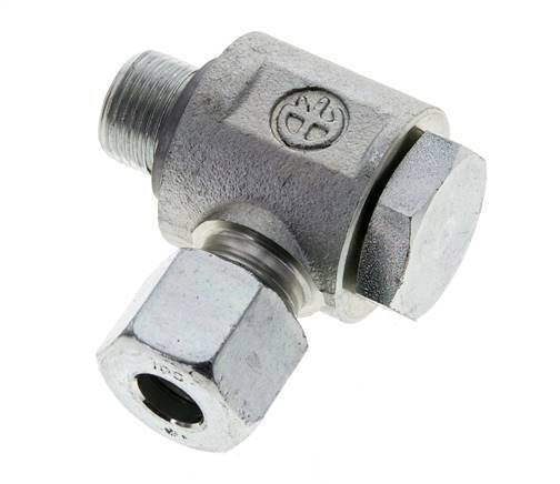 10S & G3/8'' Verzinkter Stahl-Drehgelenk-Schneidfitting mit Außengewinde 400 bar NBRO-Ring Drehbar ISO 8434-1