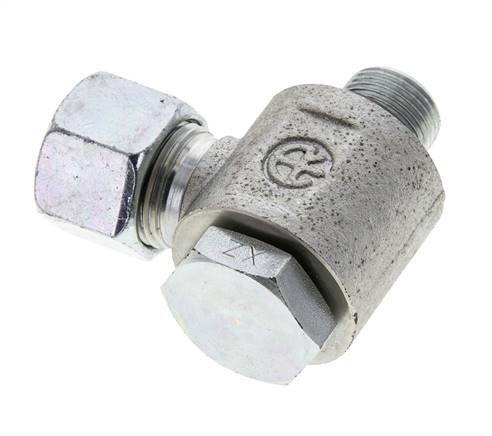 12S & G3/8'' Verzinkter Stahl-Drehgelenk-Schneidfitting mit Außengewinde 400 bar NBRO-Ring Drehbar ISO 8434-1