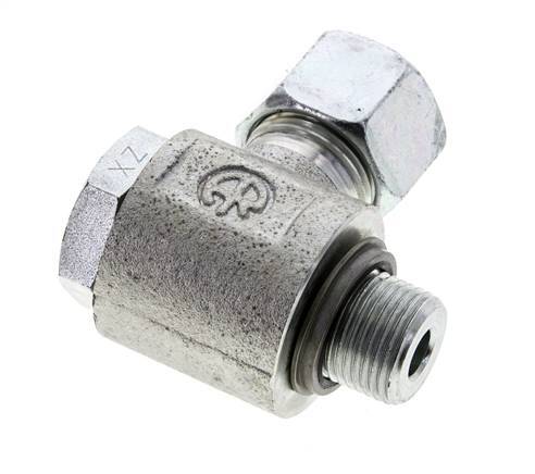 12S & G3/8'' Verzinkter Stahl-Drehgelenk-Schneidfitting mit Außengewinde 400 bar NBRO-Ring Drehbar ISO 8434-1