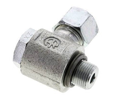 12S & G3/8'' Verzinkter Stahl-Drehgelenk-Schneidfitting mit Außengewinde 400 bar NBRO-Ring Drehbar ISO 8434-1