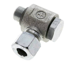 12S & G3/8'' Verzinkter Stahl-Drehgelenk-Schneidfitting mit Außengewinde 400 bar NBRO-Ring Drehbar ISO 8434-1