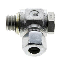 14S & G1/2'' Verzinkter Stahl-Drehgelenk-Schneidfitting mit Außengewinde 400 bar NBRO-Ring Drehbar ISO 8434-1