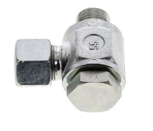 14S & G1/2'' Verzinkter Stahl-Drehgelenk-Schneidfitting mit Außengewinde 400 bar NBRO-Ring Drehbar ISO 8434-1